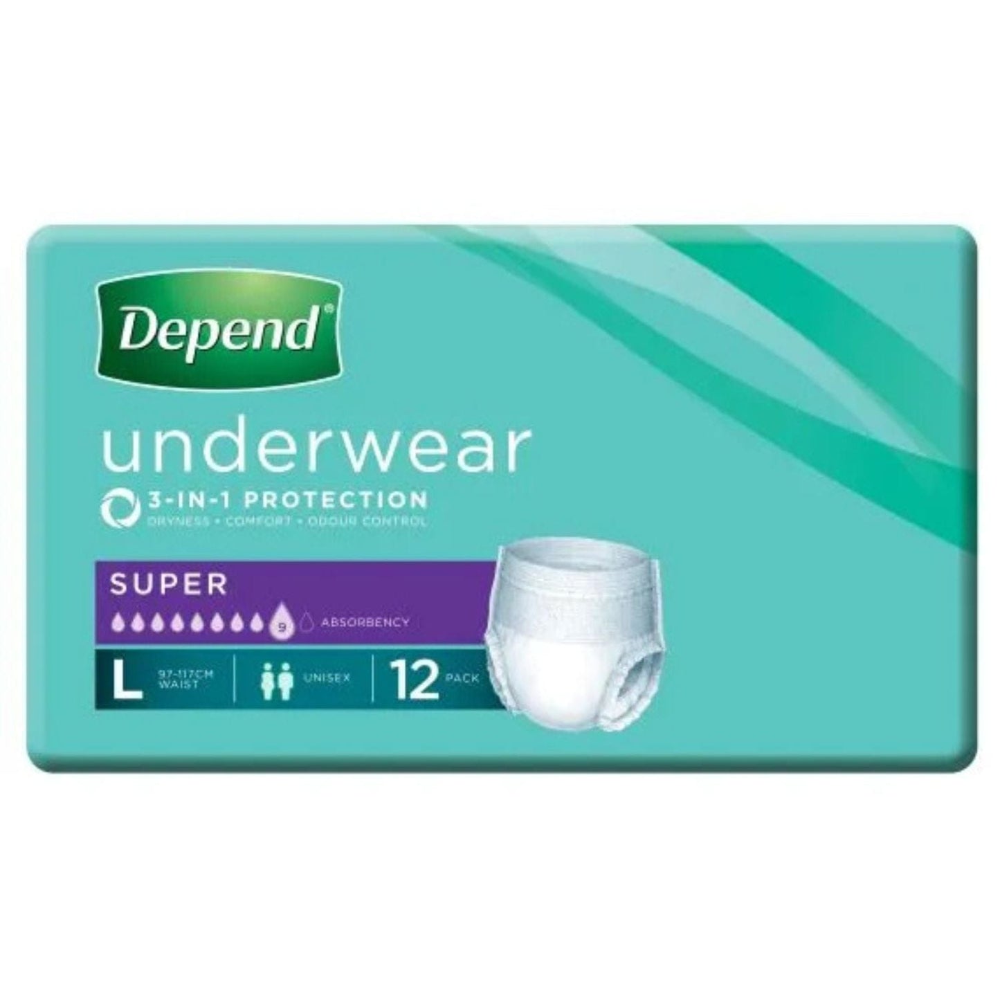 Depend Super Unisex Underwear