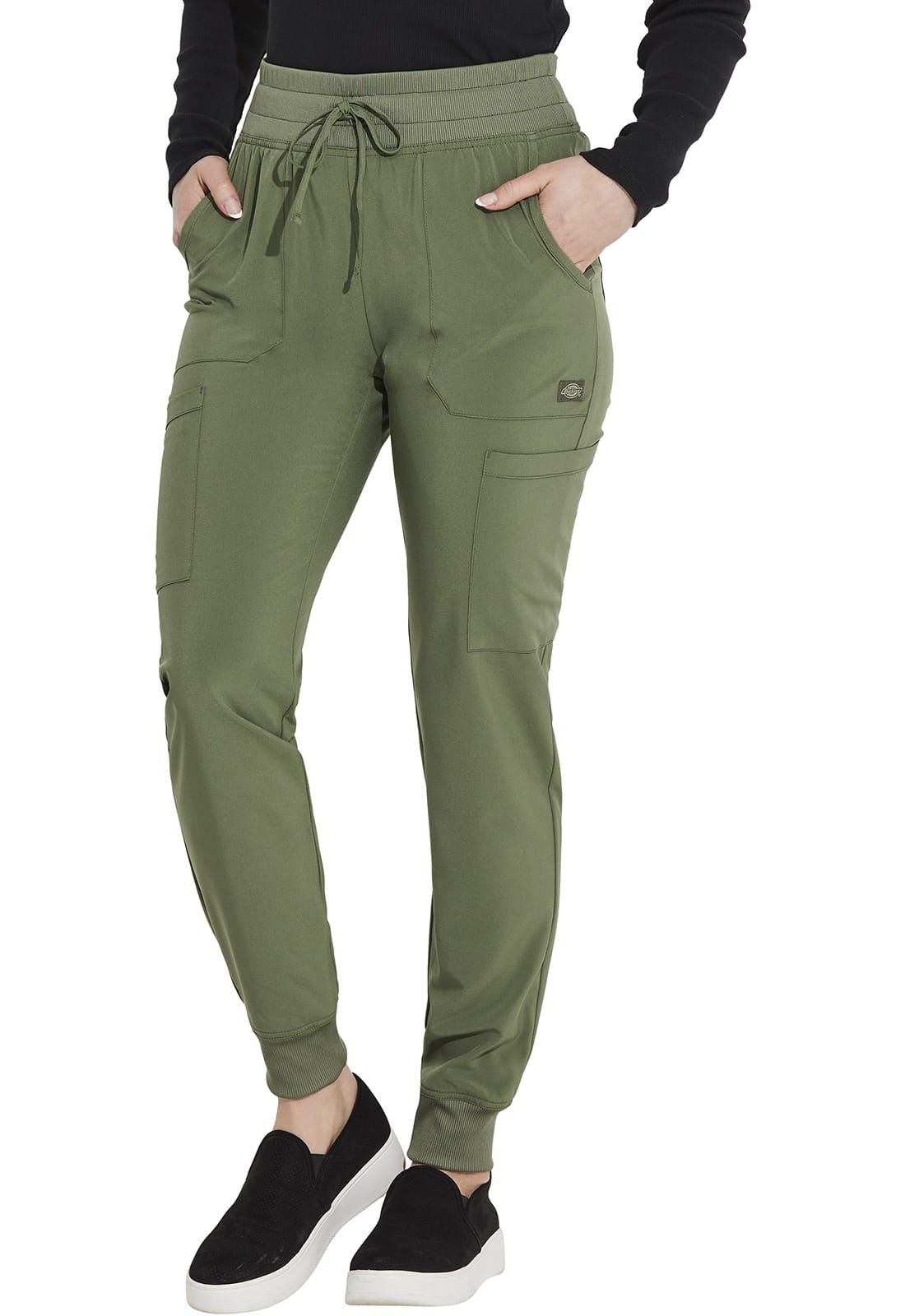 Dickies EDS Essentials DK065 Mid Rise Jogger Scrub Pant Women Olive