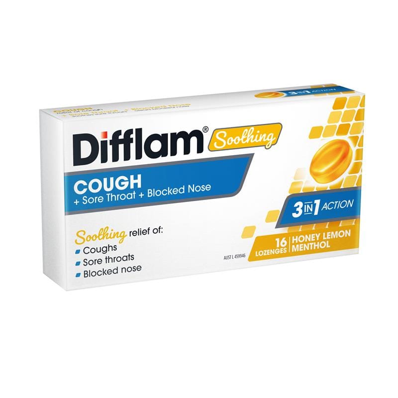 Difflam Sore Throat Lozenges Honey & Lemon 16 Lozenges 2