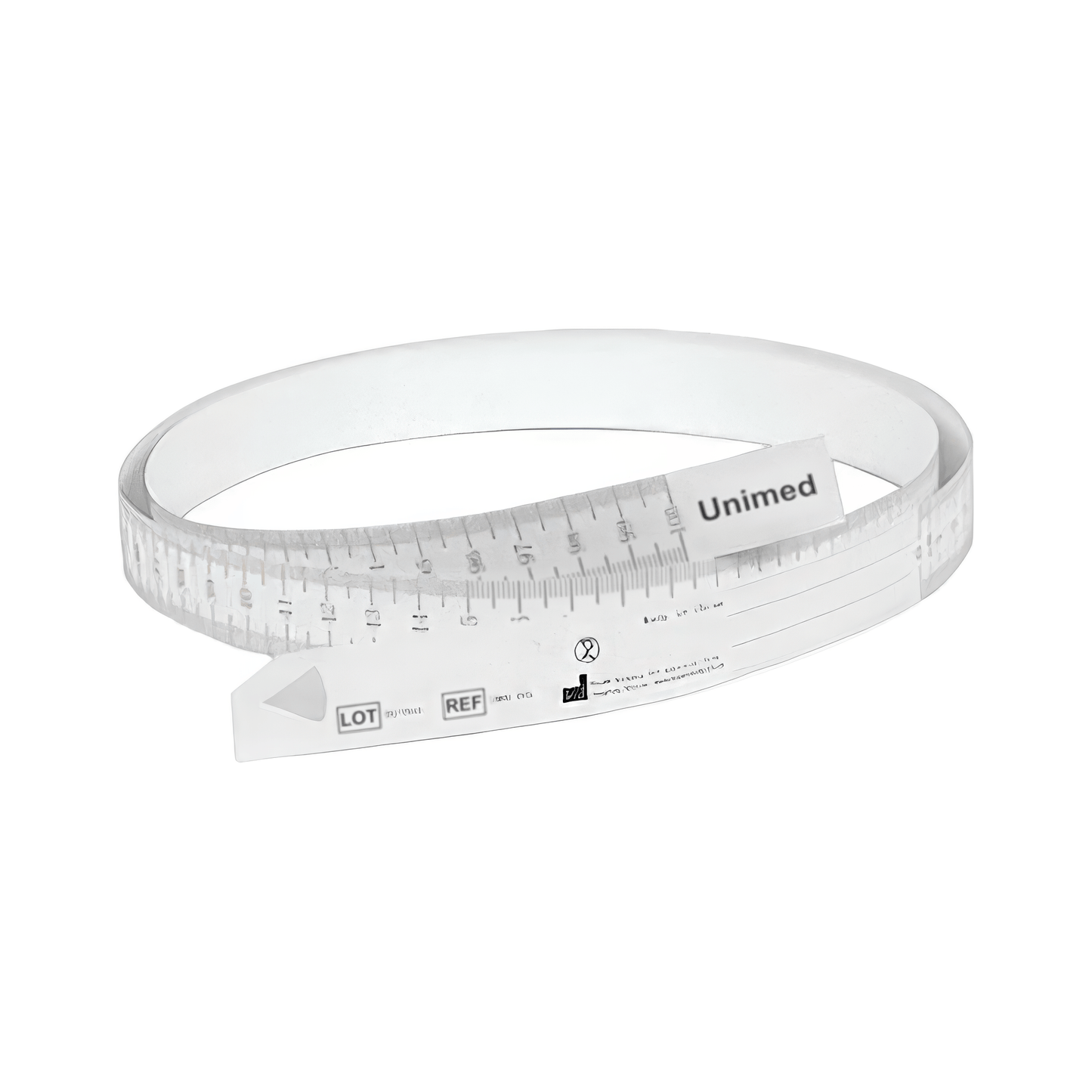 Disposable measuring tape in practical wall dispenser