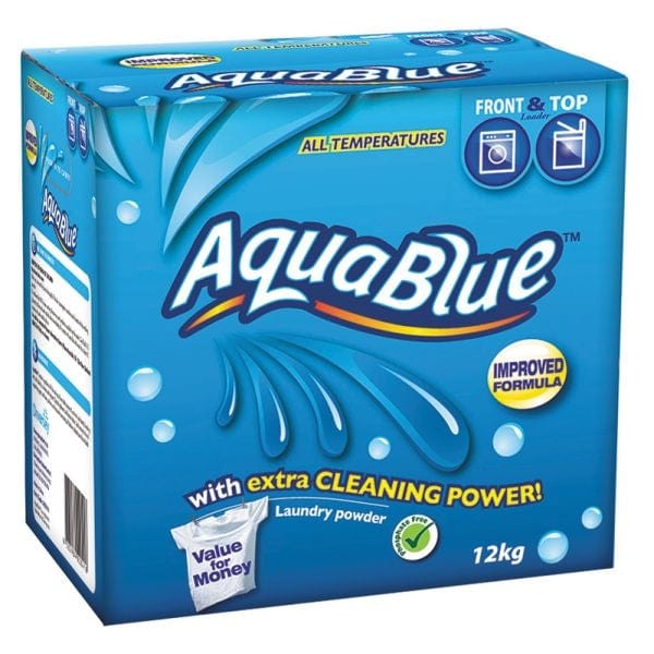 Diversey Cleaning & Washroom Supplies Carton of 1 Diversey Aqua Blue Laundry Powder 12kg