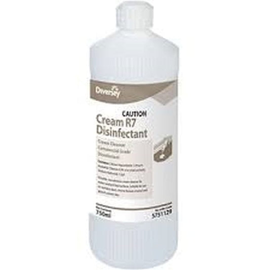 Diversey Cleaning & Washroom Supplies Carton of 12 Diversey Cream Cleanser R7 Disinfect 12 x750ml