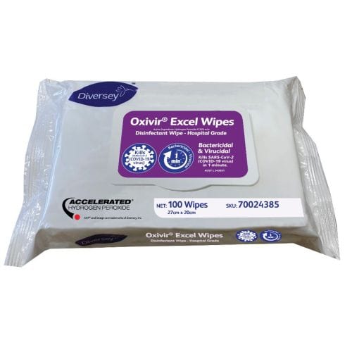 Diversey Cleaning & Washroom Supplies Carton of 24 Diversey Oxivir Excel Wipes