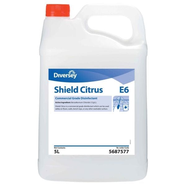 Diversey Cleaning & Washroom Supplies Carton of 2 Diversey Shield Cleaner Disinfect Citrus 2 x5L