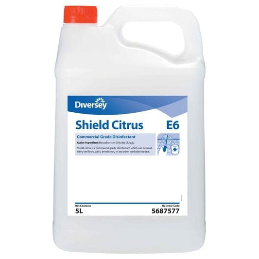 Diversey Cleaning & Washroom Supplies Carton of 2 Diversey Shield Cleaner Disinfect Citrus 2 x5L