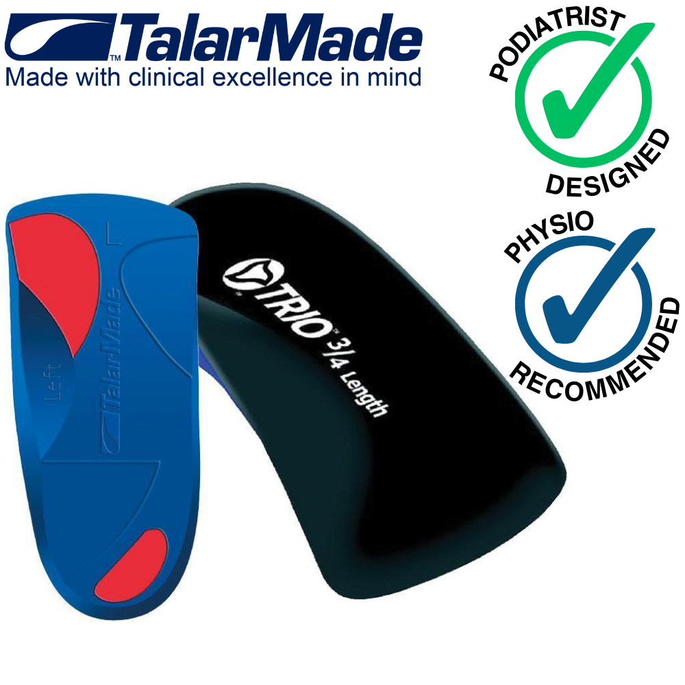 Talarmade Trio Blue Medium 3/4 Length Orthotics