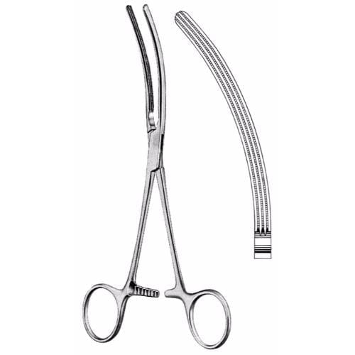 Professional Hospital Furnishings Forceps 23cm / Curved Doyen Atraumatic Intestinal Forceps