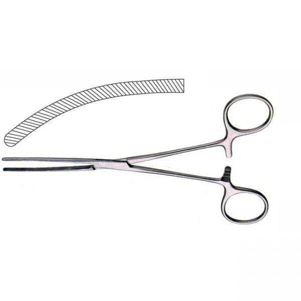 Professional Hospital Furnishings Forceps 17cm / Curved Doyen Baby Intestinal Forceps