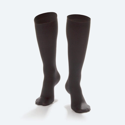 Dr Comfort Women's Micro Nylon Casual Sock X-Large Black 20-30 mmHG