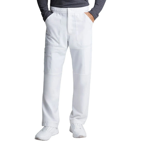 Dickies Dynamix Scrub Pants White / XS Dynamix Men's Scrubs Men's Zip Fly Cargo Pant