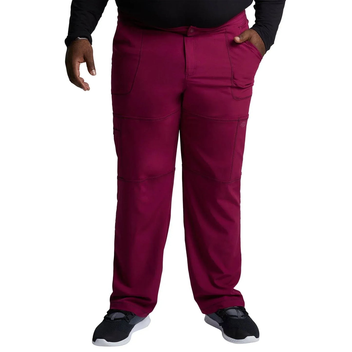 Dickies Dynamix Scrub Pants Wine / XS Dynamix Men's Scrubs Men's Zip Fly Cargo Pant