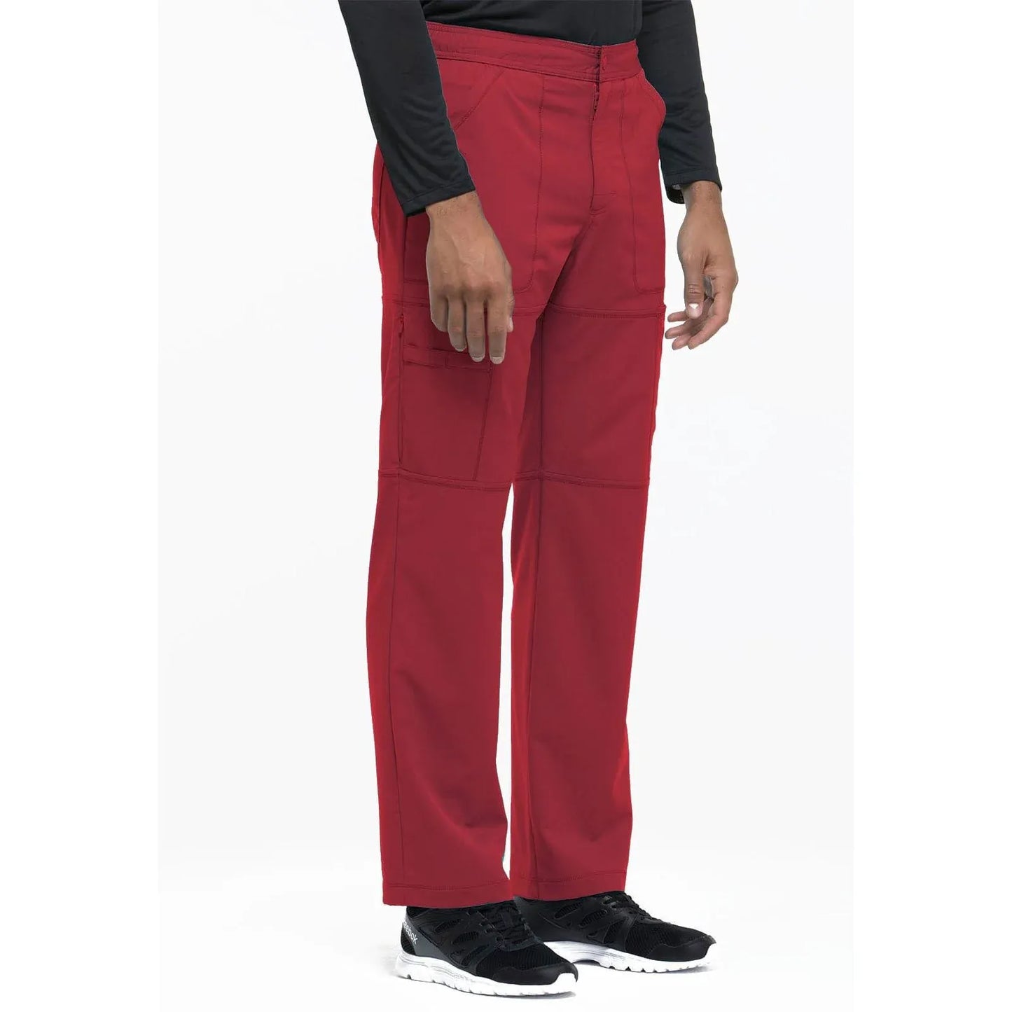 Dickies Dynamix Scrub Pants Red / XS Dynamix Men's Scrubs Men's Zip Fly Cargo Pant
