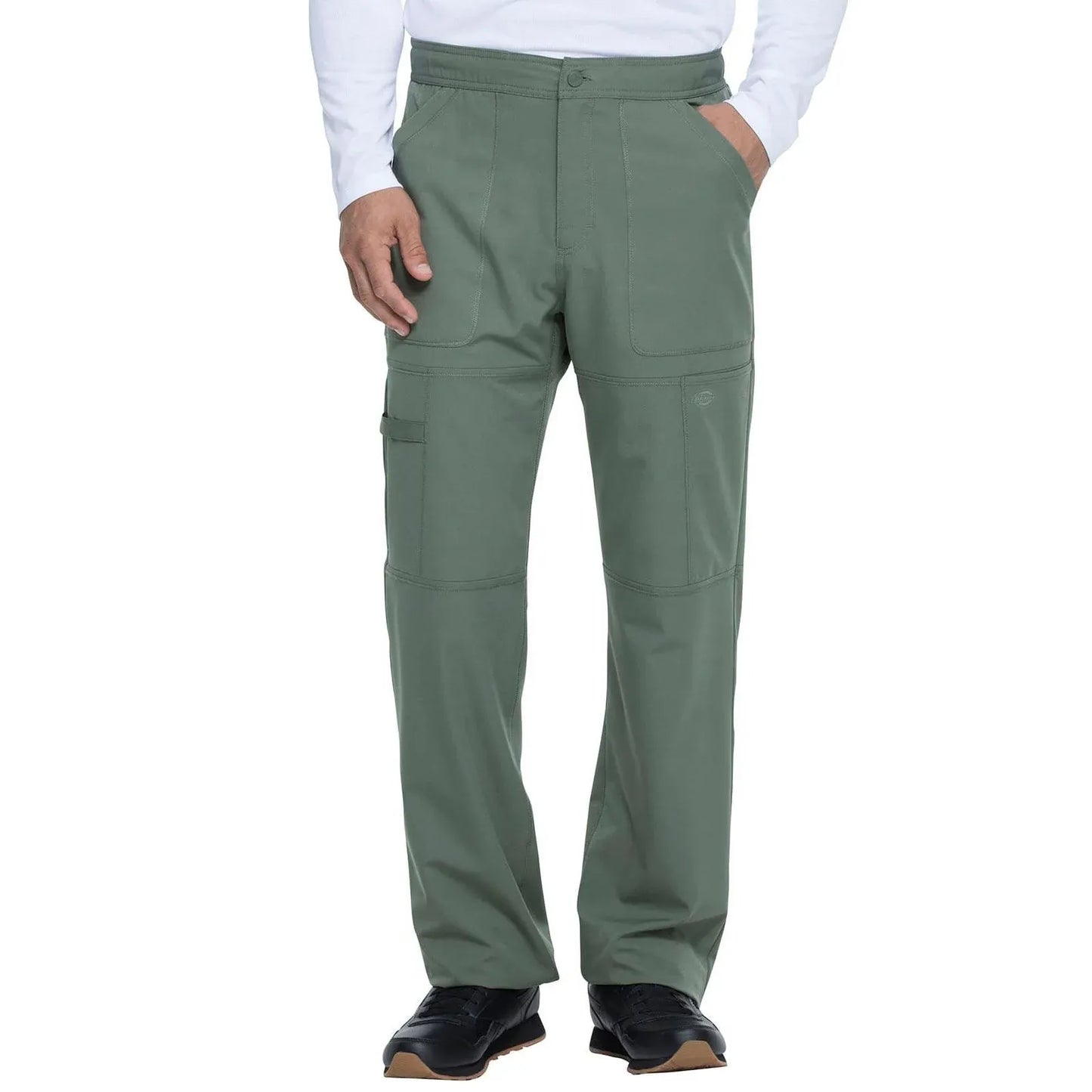 Dickies Dynamix Scrub Pants Olive / XS Dynamix Men's Scrubs Men's Zip Fly Cargo Pant