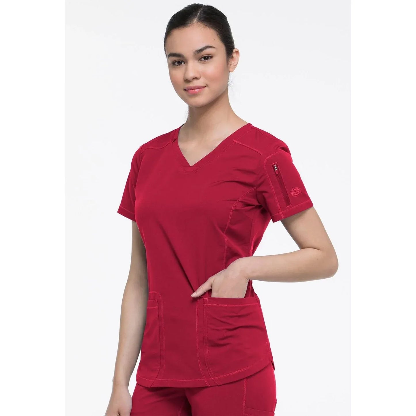 Dickies Dynamix Scrub Tops Dynamix Scrubs V-Neck Top DK730