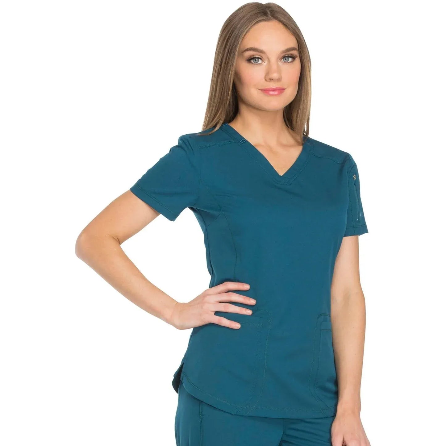 Dickies Dynamix Scrub Tops Caribbean Blue / XXS Dynamix Scrubs V-Neck Top DK730