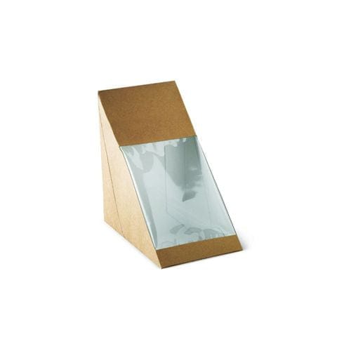 Detpak Dining & Takeaway Eco Sandwich Wedge Paper Kraft 121x75x121