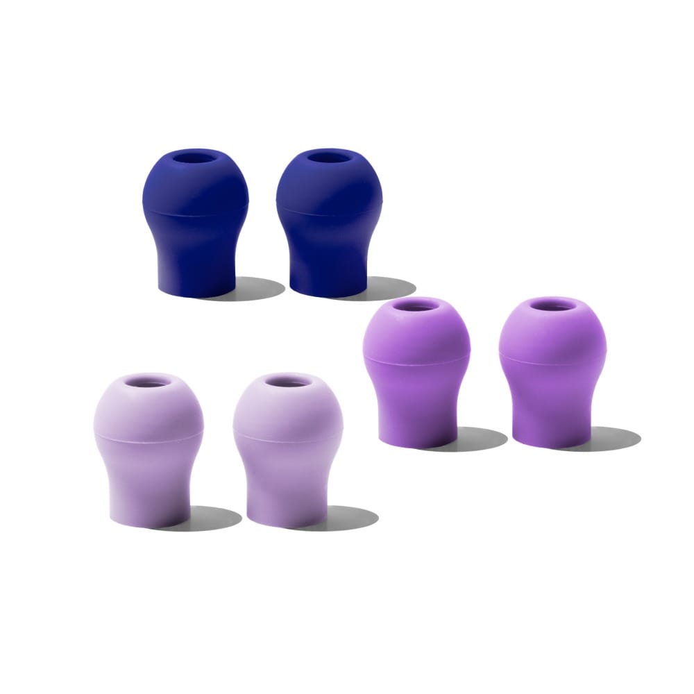 Eko CORE 500 Ear Tips, 6 Pairs – Bloom Collection: Iris, Lilac and Lavender silicone ear tips