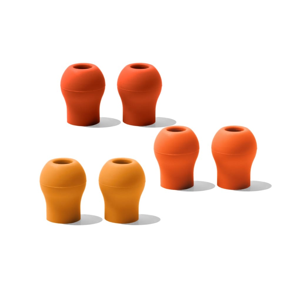 Eko CORE 500 Ear Tips, 6 Pairs – Citrus Collection: Tangerine, Clementine and Orange silicone ear tips