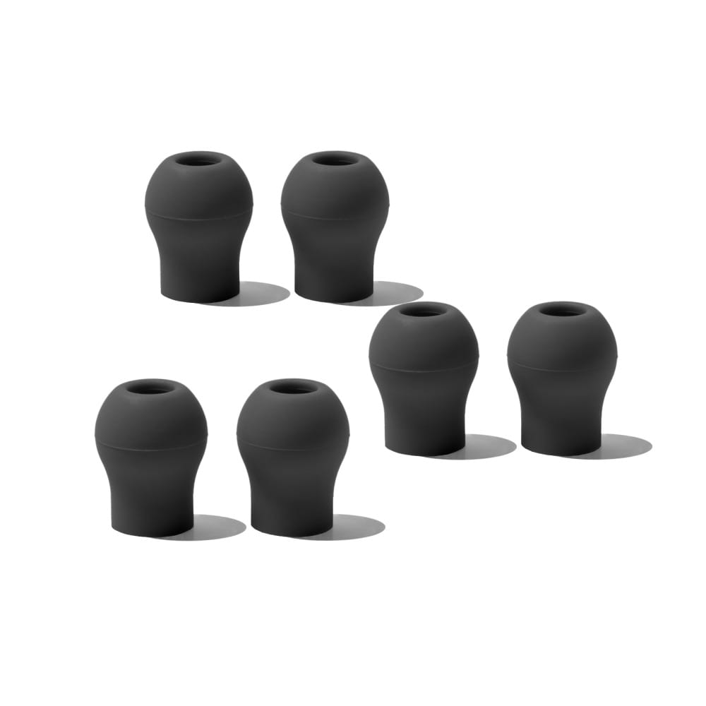 Eko CORE 500 Ear Tips, 6 Pairs – Nightfall Collection: Meteorite Black silicone ear tips