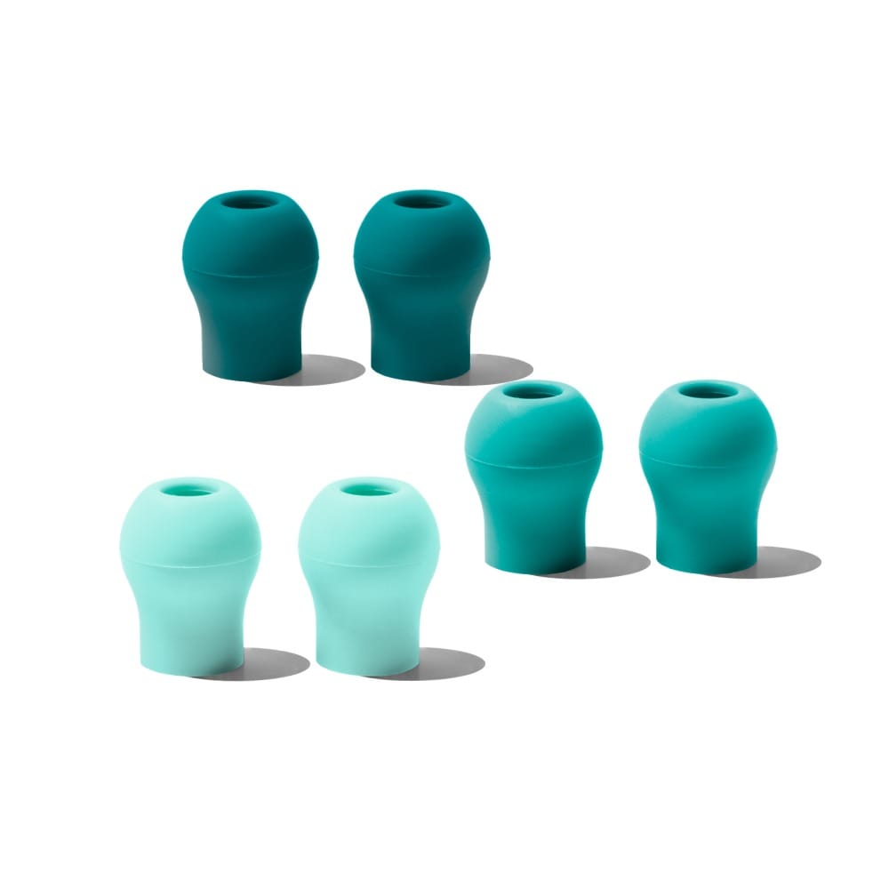 Eko CORE 500 Ear Tips, 6 Pairs – Rainforest Collection: Canopy Green, Iguana Green and Dew Green silicone ear tips