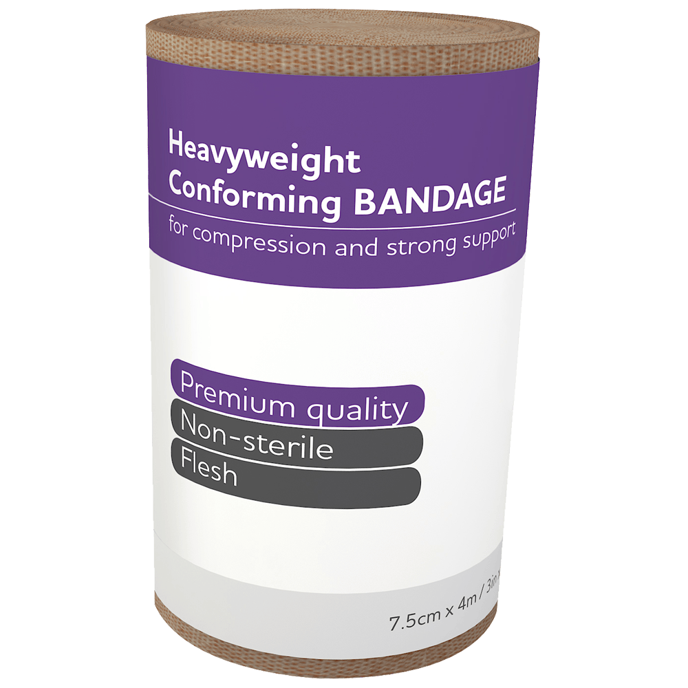 Elastic compression bandage – high-stretch self-adhering wrap