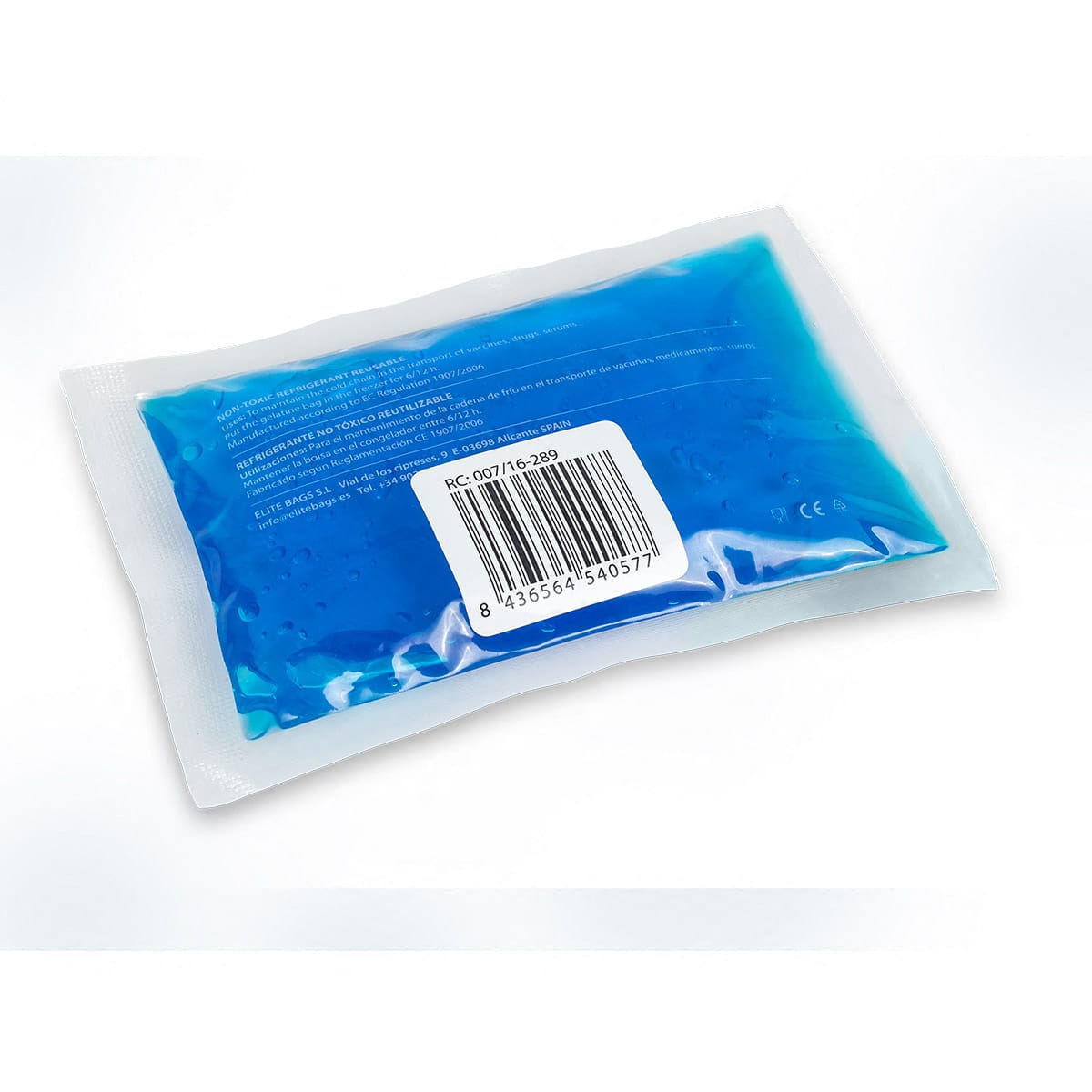 Elite Bags COLD GEL Reusable Cold Gel Pack – Blue – Back