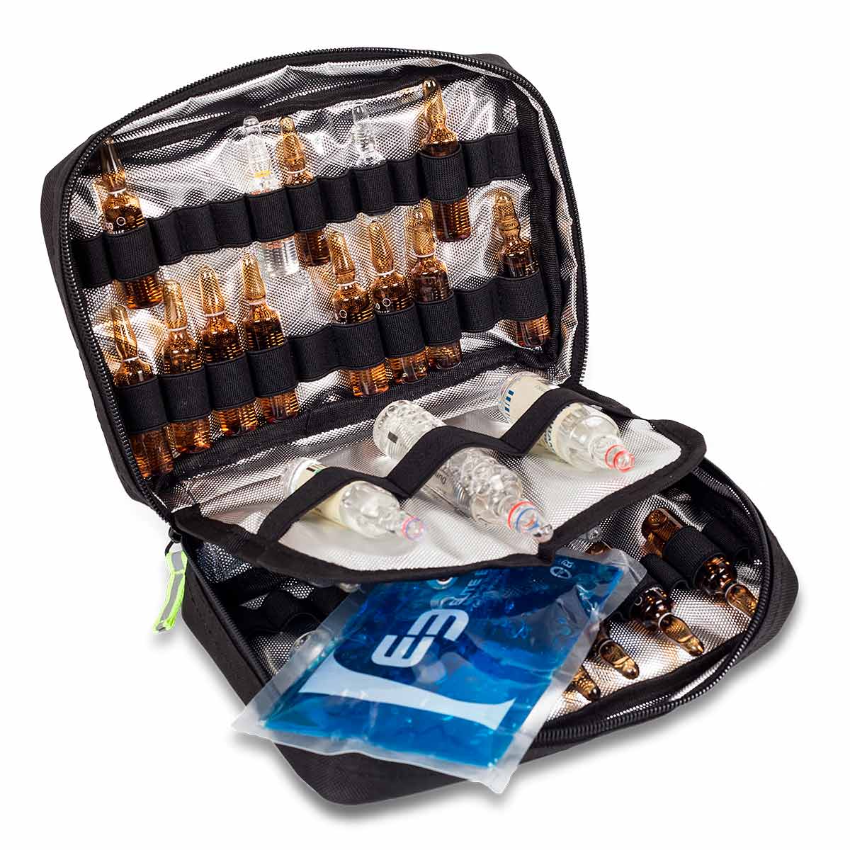 Elite Bags CRITICALS Advanced Life Support Emergency Bag – Red Tarpaulin – Open