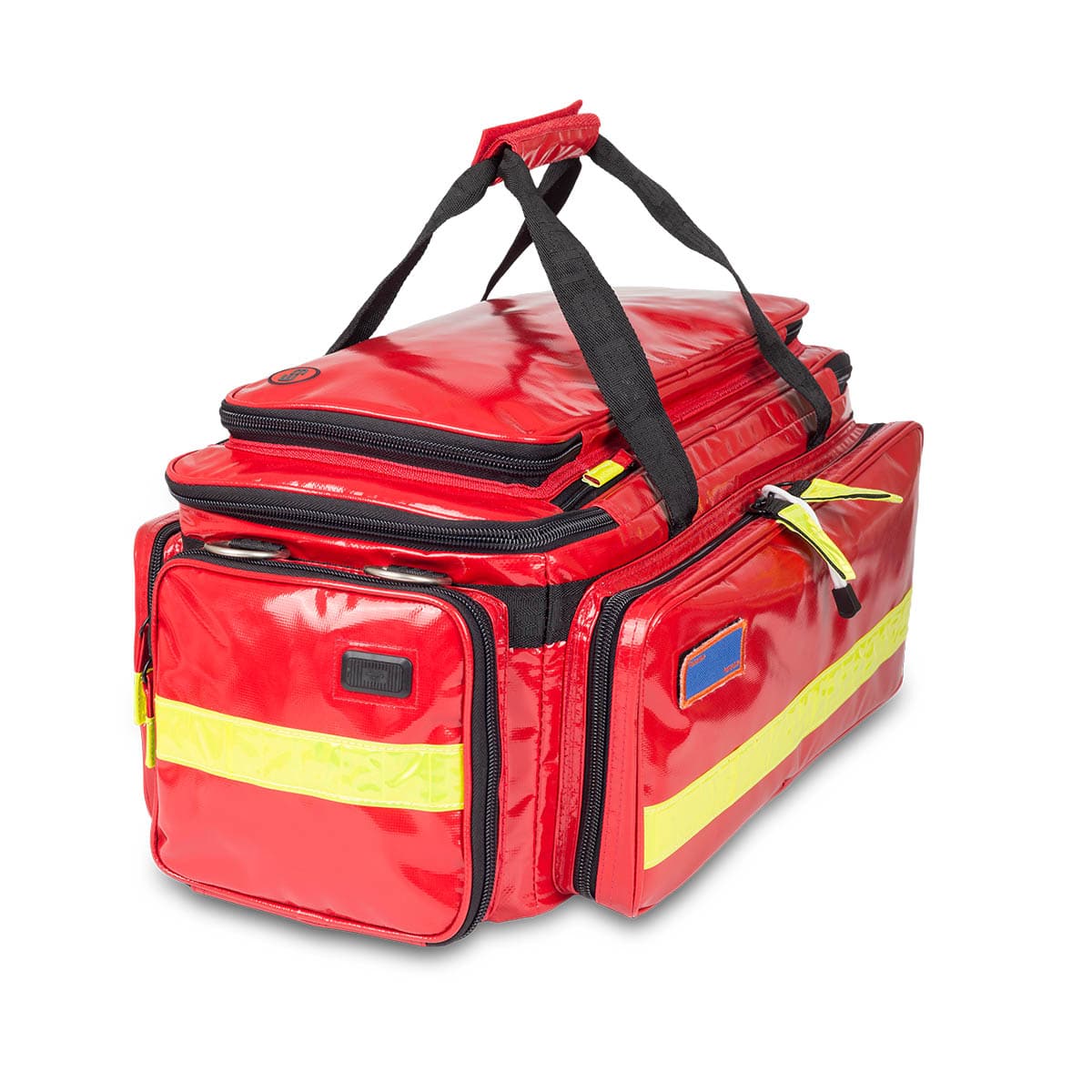Elite Bags CRITICALS Advanced Life Support Emergency Bag – Red Tarpaulin – Side