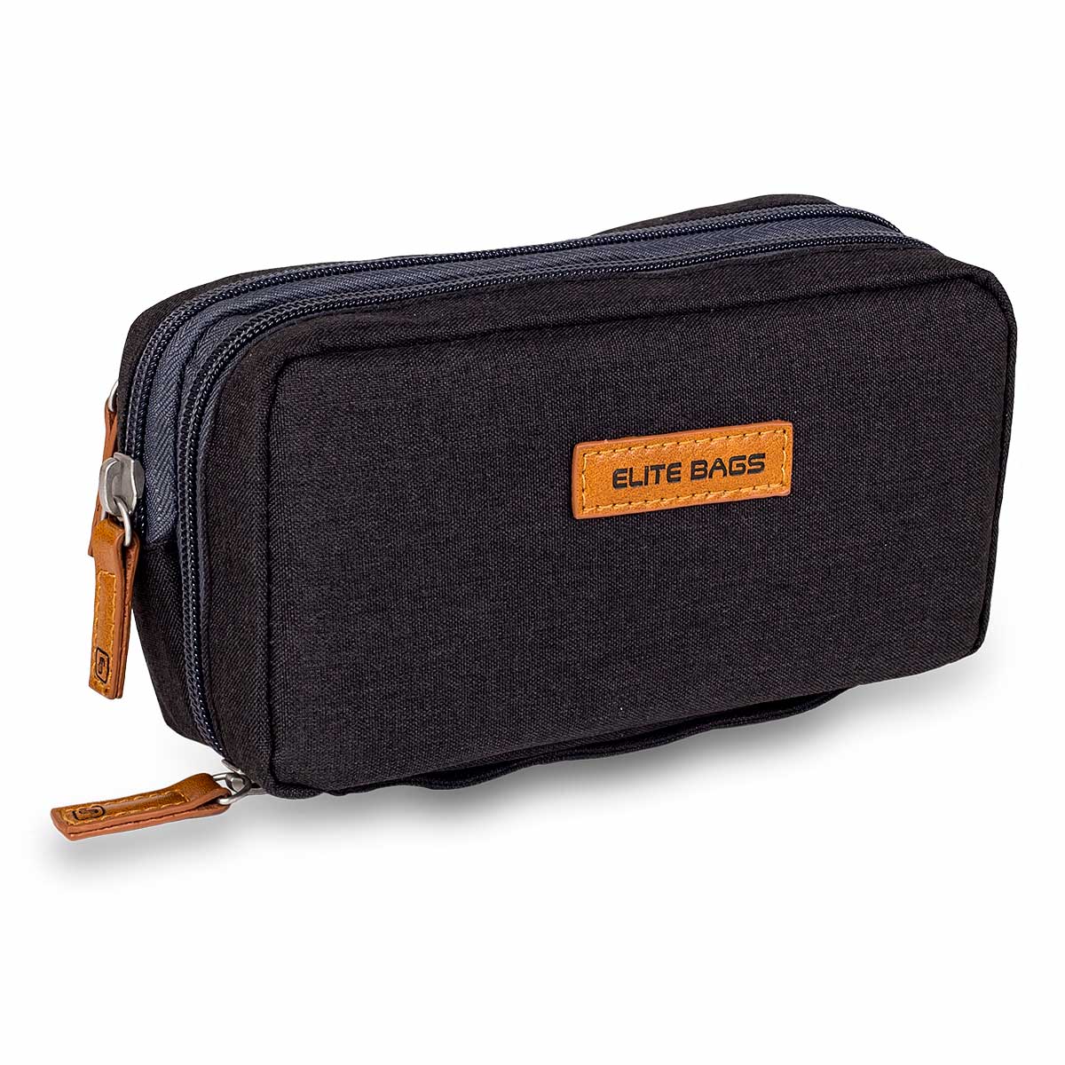 Elite Bags DIABETICS Isothermal Diabetes Kit Pouch – Black – Front