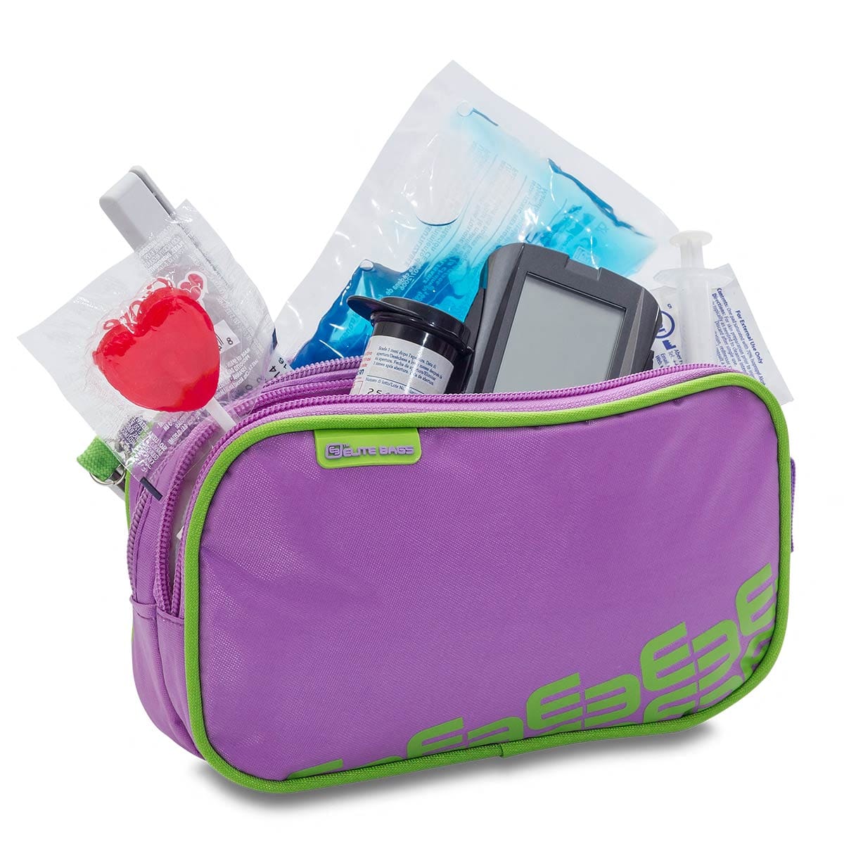 Elite Bags DIAS Diabetics Pouch – Purple – Open