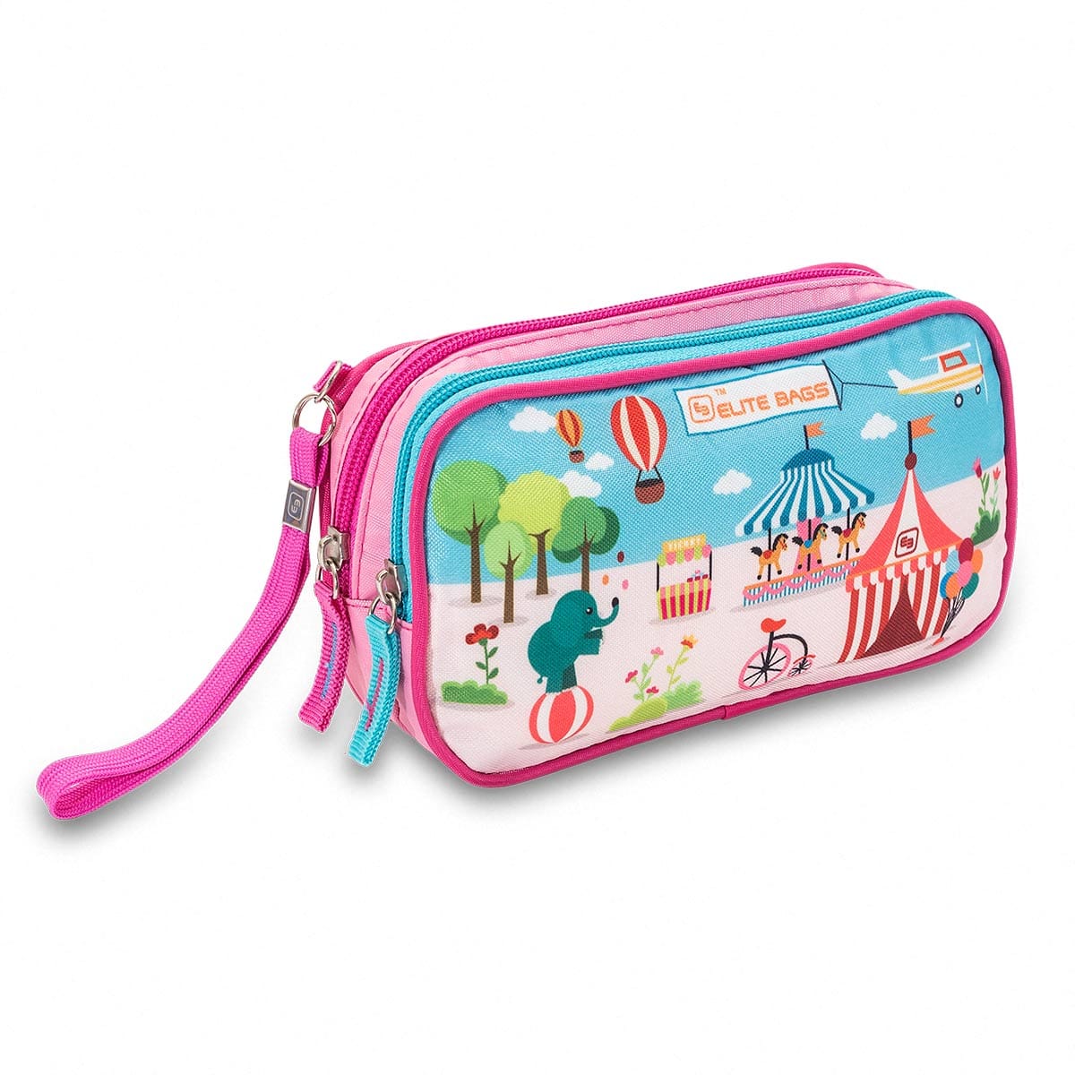 Elite Bags DIAS KIDS Isothermal Diabetes Kit Pouch for Children – Circus Print – Front