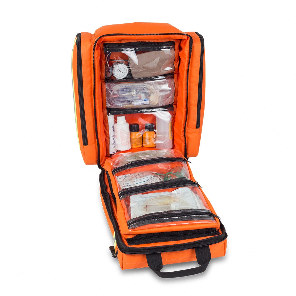 Elite Bags EMS Basic Life Support Rescue Backpack – Orange – Open
