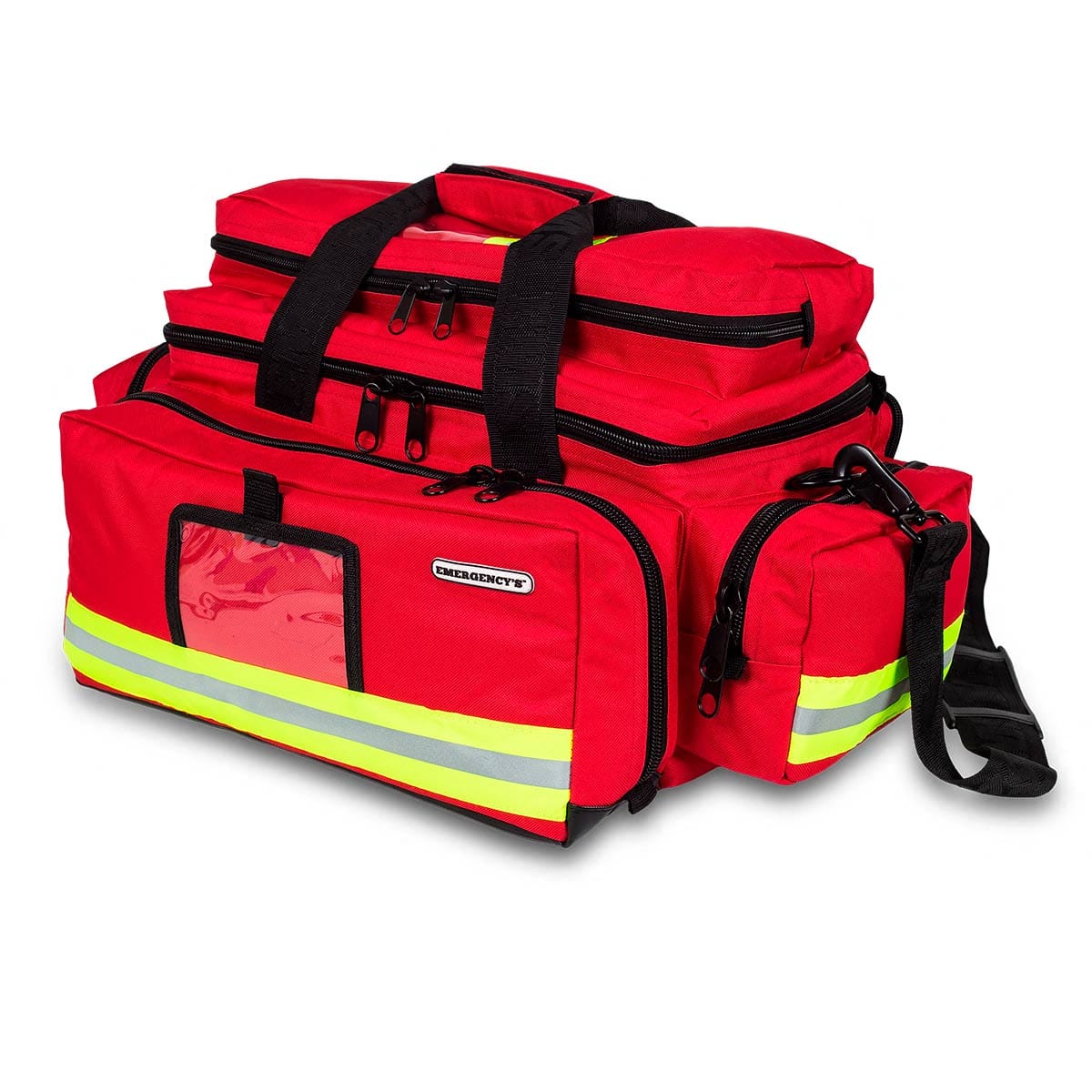 Elite Bags EMS Large Capacity Emergency Medical Bag – Red – Front