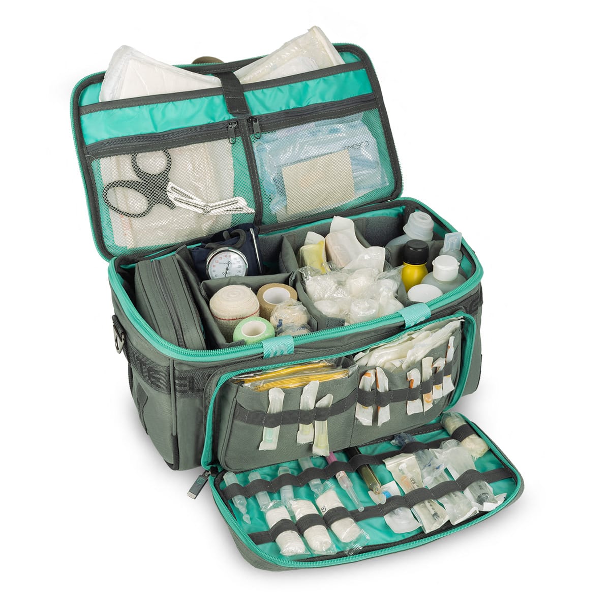 Elite Bags GPS Lightweight General Practitioner Medical Bag – Grey-Green – Open