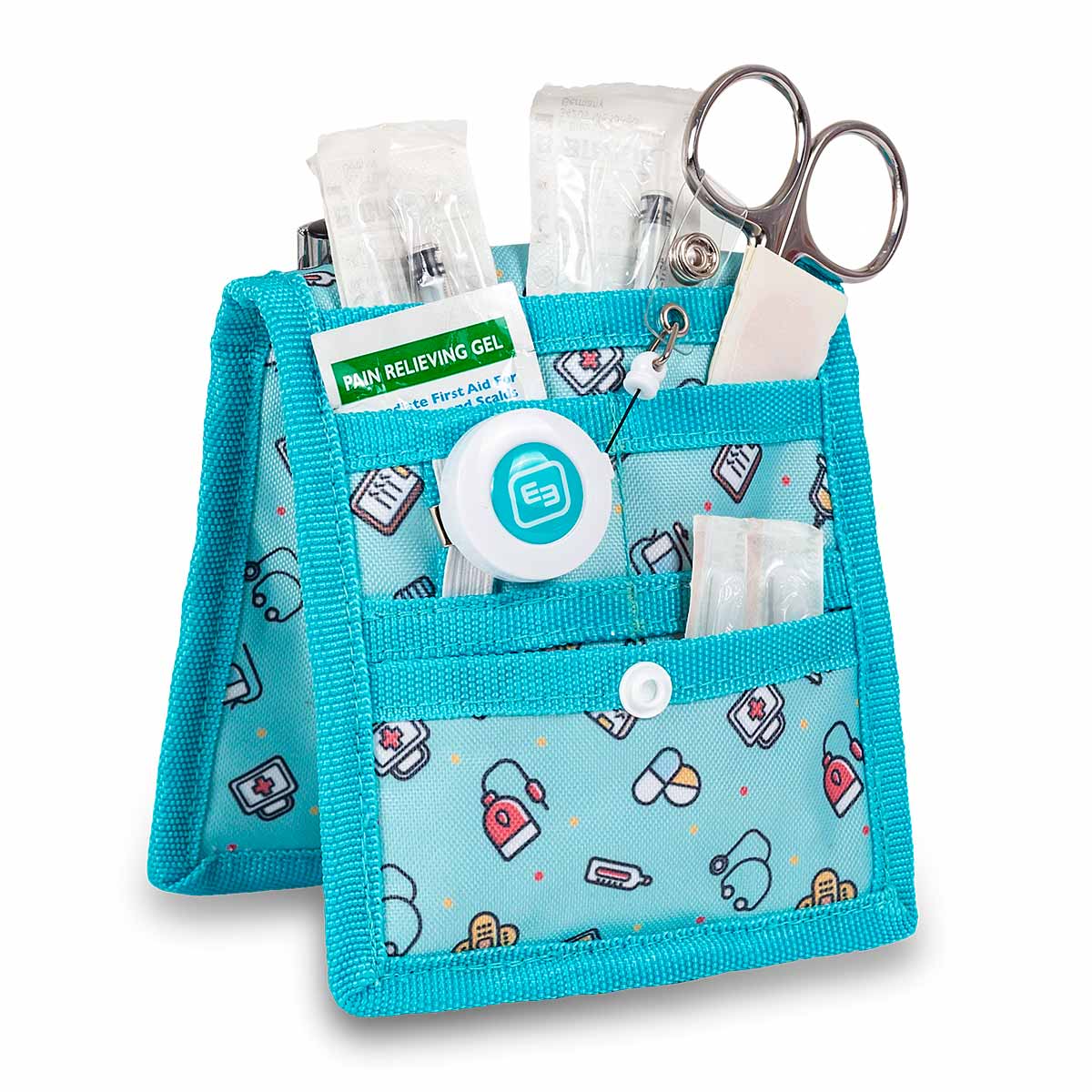 Elite Bags KEENS Nurse Organiser – Medical Symbols Blue – Open