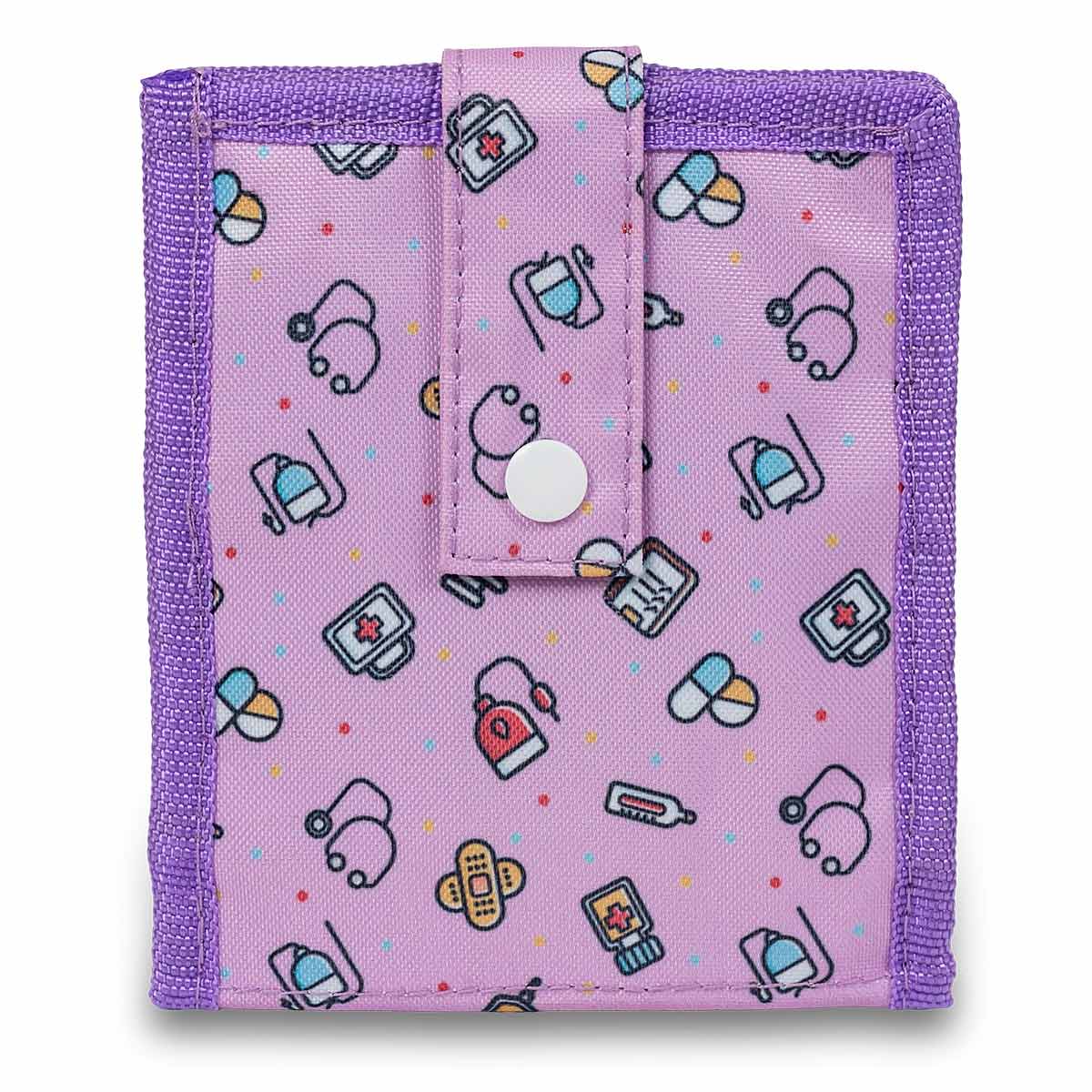 Elite Bags KEENS Nurse Organiser – Medical Symbols Purple – Front