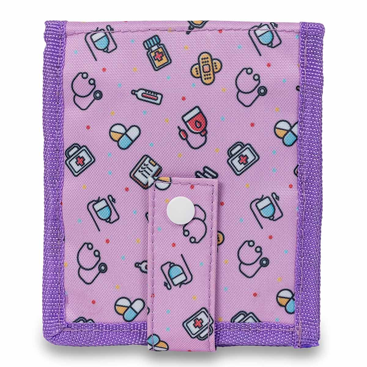 Elite Bags KEENS Nurse Organiser – Medical Symbols Purple – Front