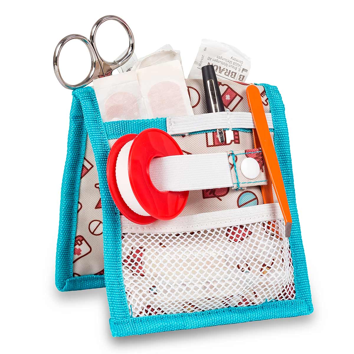 Elite Bags KEENS Nurse Organiser – Medical Symbols White – Open