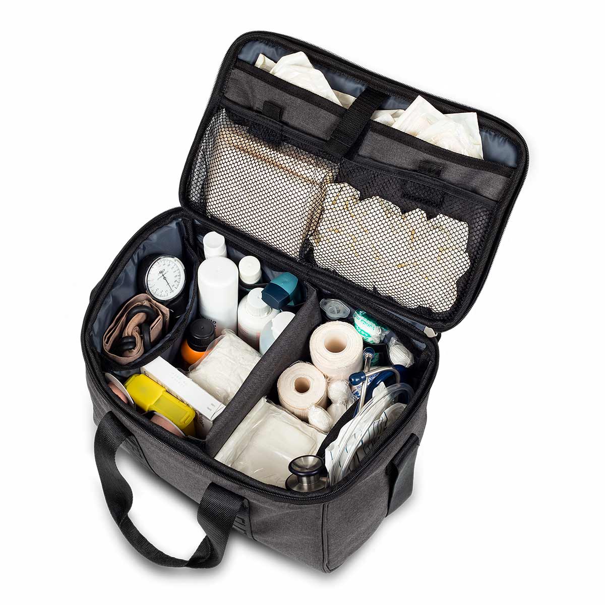 Elite Bags MULTYS Multipurpose First-Aid Bag – Grey – Open