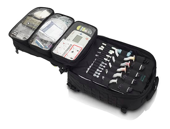 Elite Bags PARAMEDS Rescue Tactical Bag – Black – Open