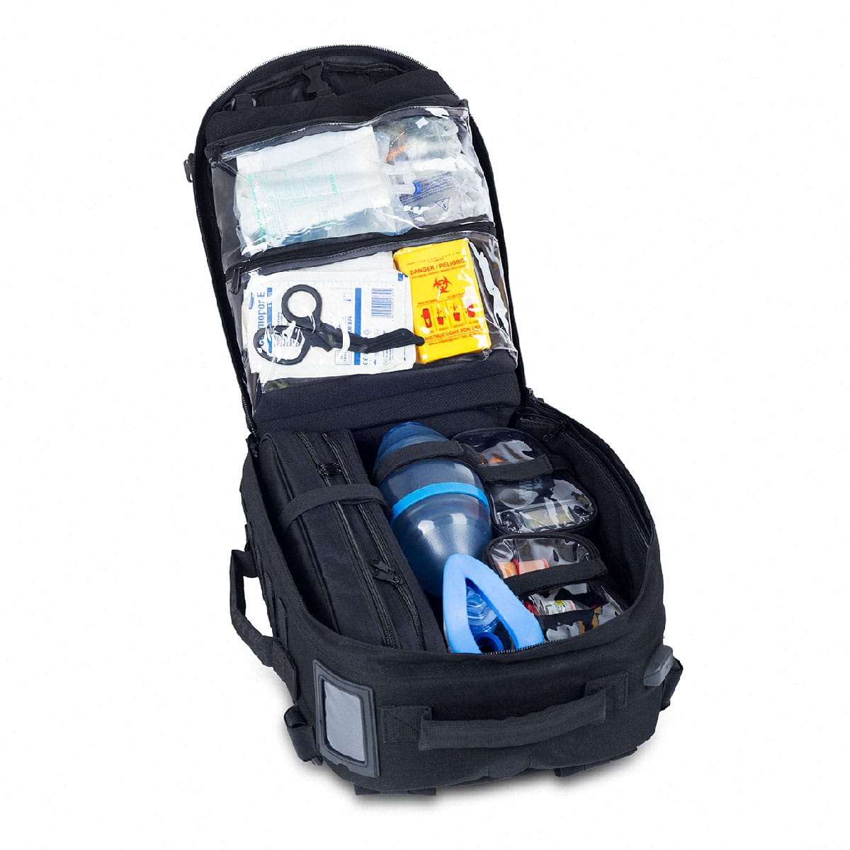 Elite Bags PARAMEDS Rescue Tactical Bag – Black – Open