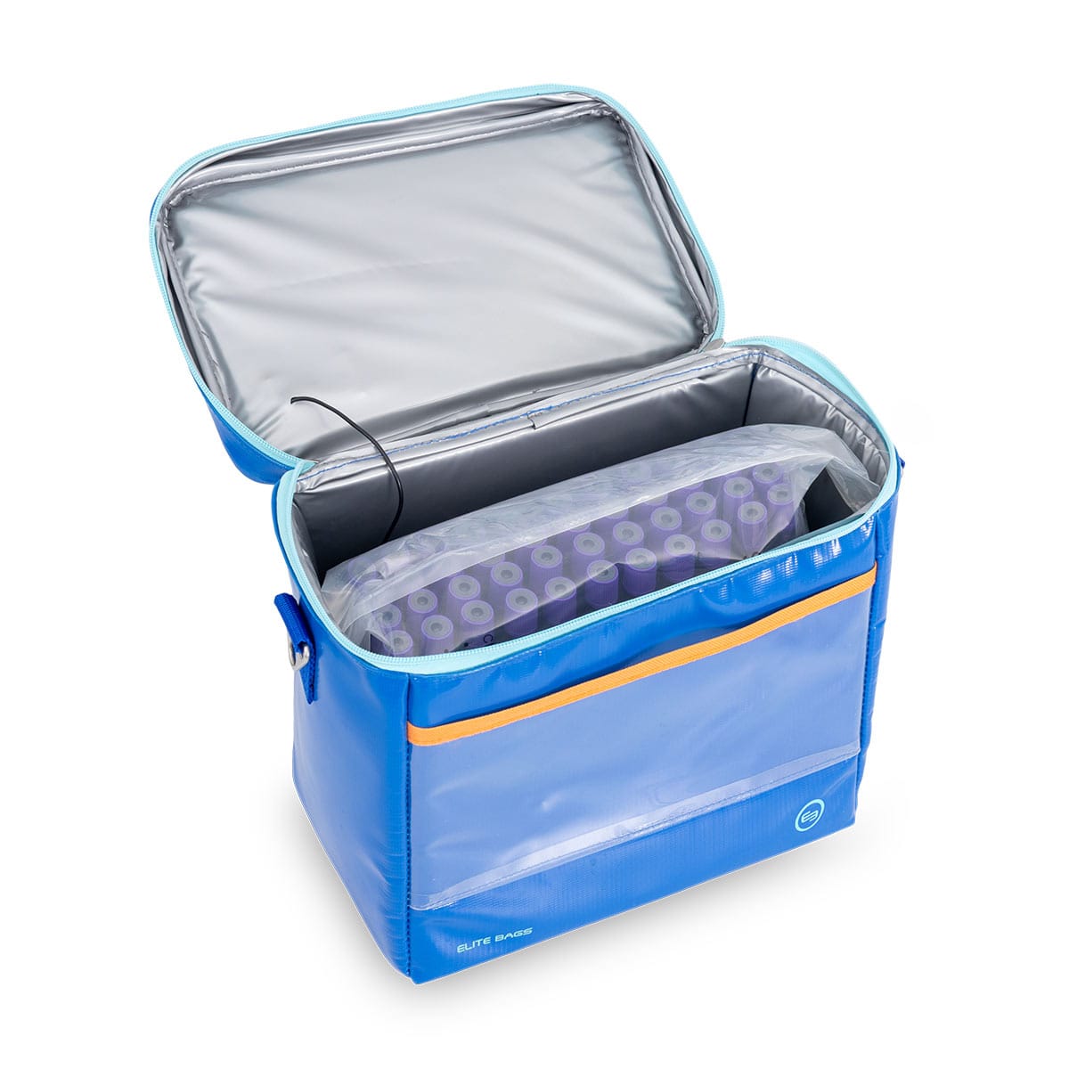 Elite Bags ROW XL Isothermal Blood Sample Tube Transport Bag – Blue – Front