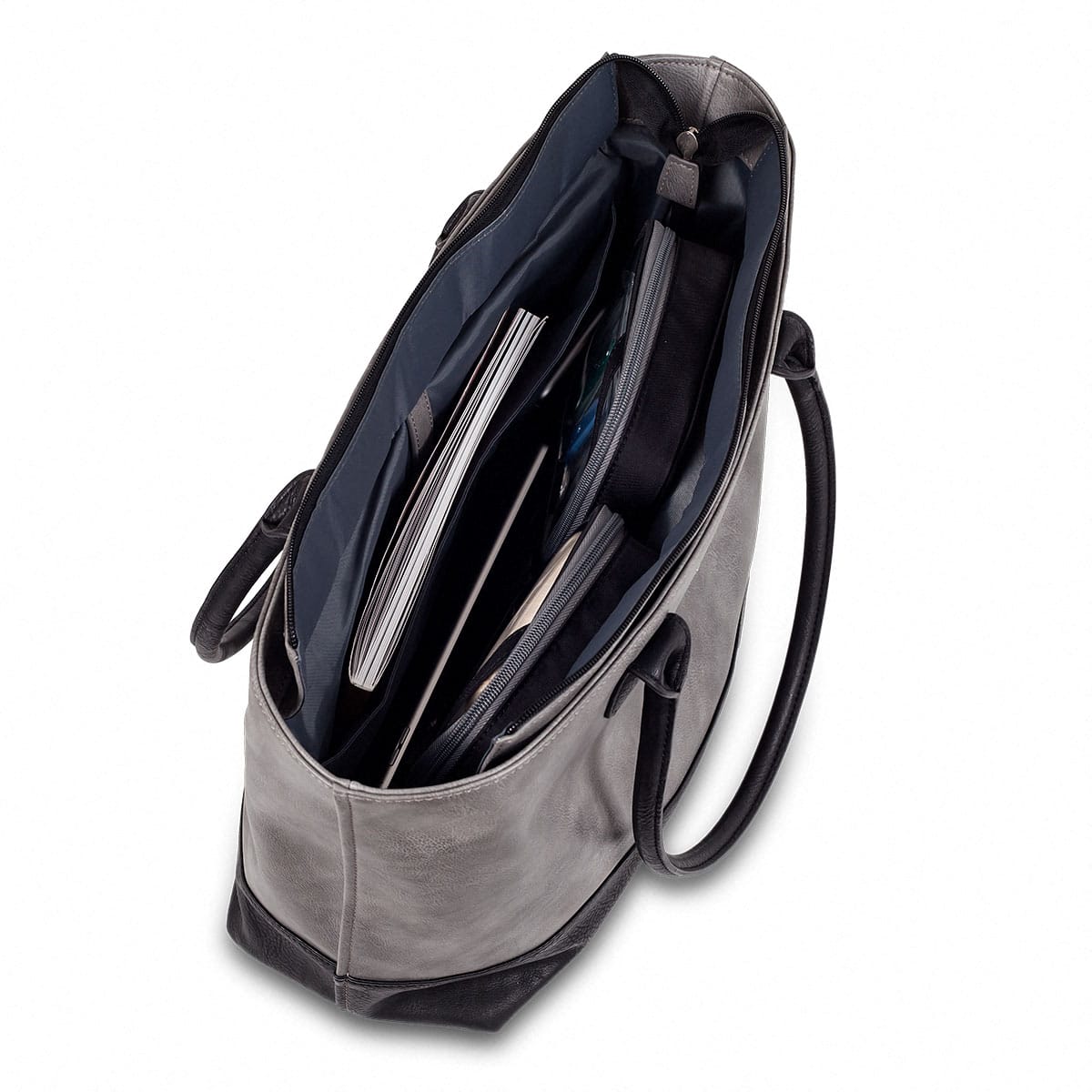 Elite Bags Totes Medical Bag with Internal Organiser – Grey – Open