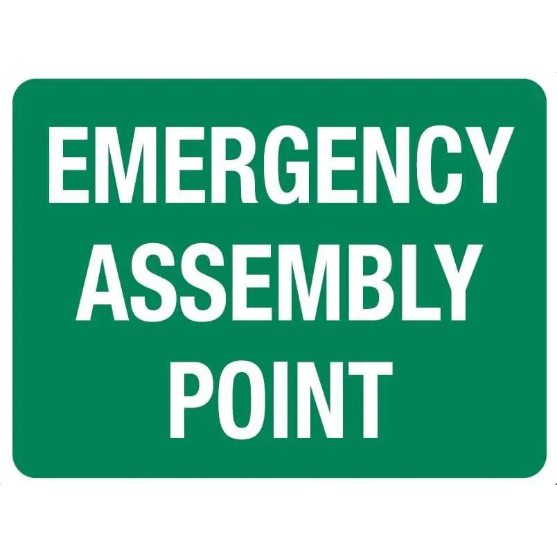 FastAid First Aid Equipment Emergency Assembly Point Sign, 600 x 450mm