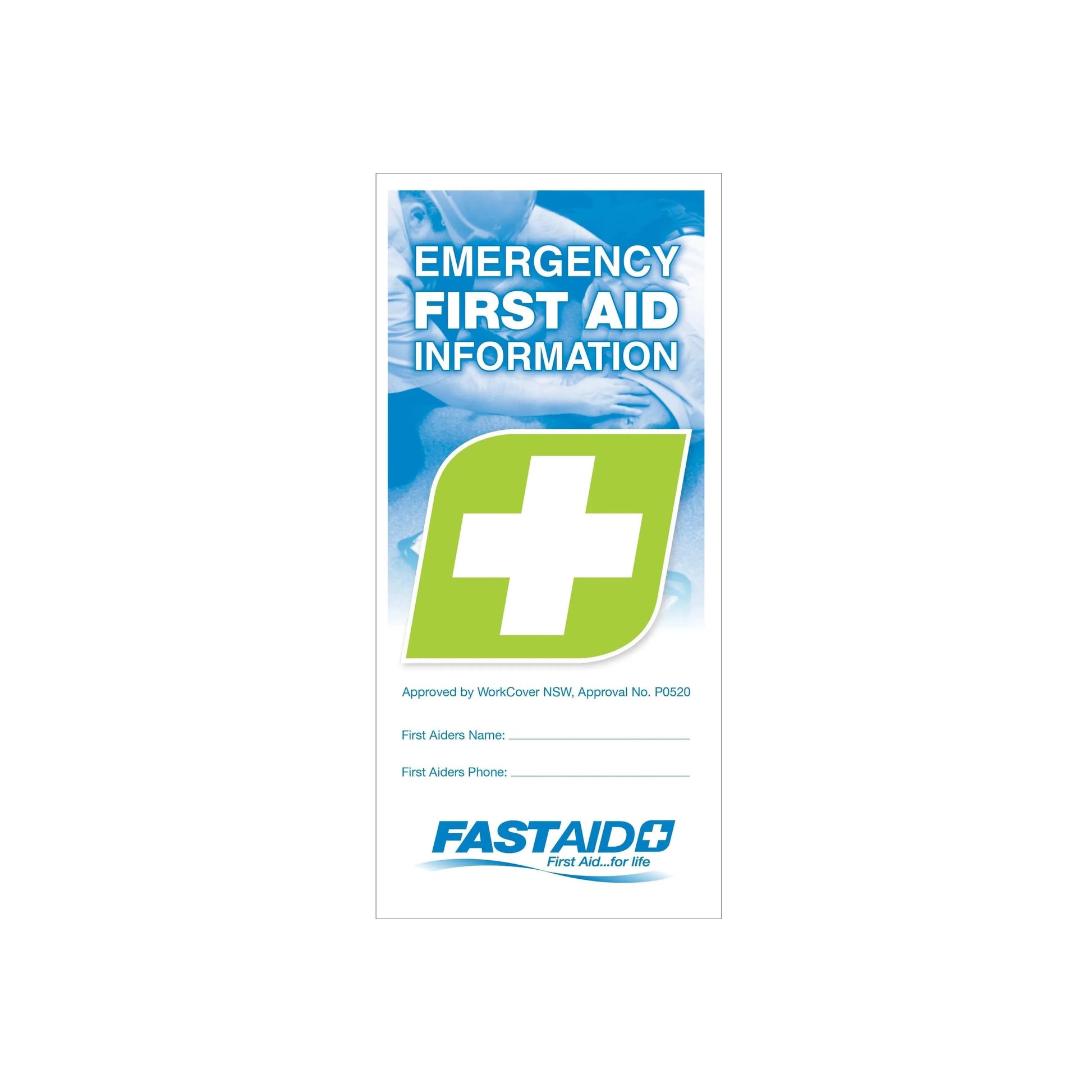 FastAid First Aid Consumables Emergency First Aid Information Booklet