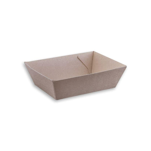 Detpak Dining & Takeaway Endura Food Tray #1 Plain Brown