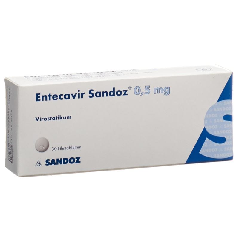 Sandoz Antivirals Entecavir Tablets 0.5 Mg - Oral Antiviral Medication
