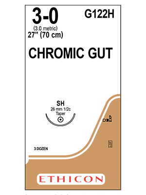 Ethicon Chromic Gut Suture 70cm 3/0