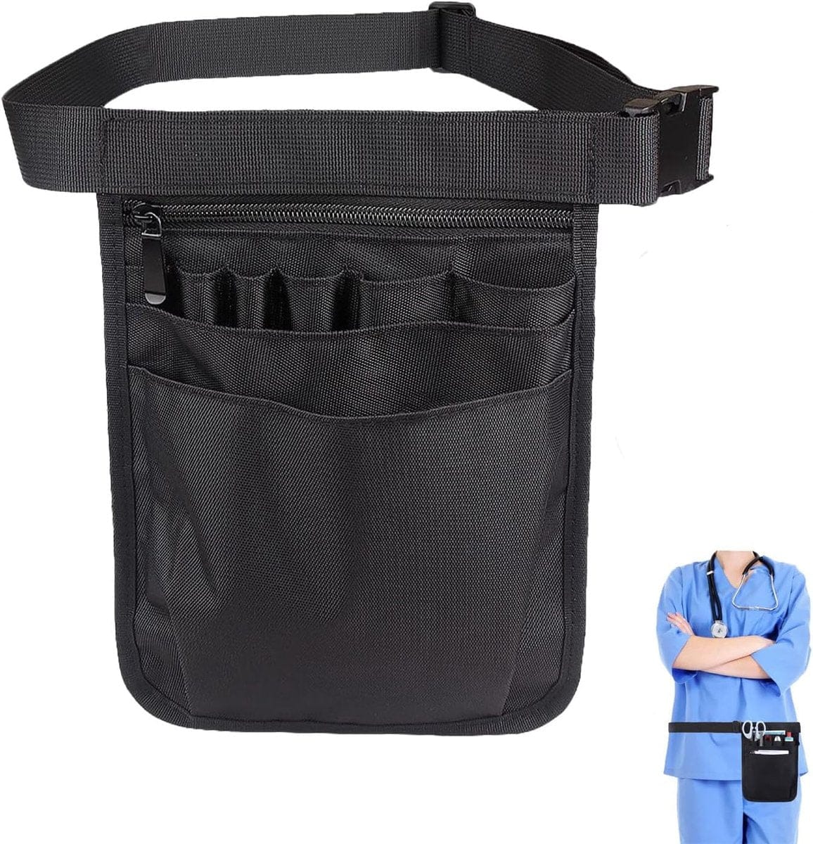 Fanny pack - Men's fanny packs - Women's fanny pack - Nurse fanny pack - Nurse accessory bag - Multifunctional fanny pack - Nurse work bag - Adjustable work bag - Black tool bag - Unisex