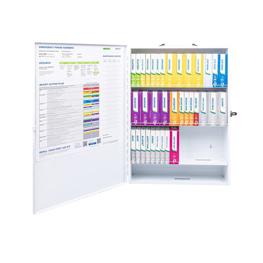 FastAid First Aid Kits FastAid Easy-Refill Metal Cabinet First Aid Kit